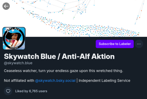 View of Skywatch Blue profile